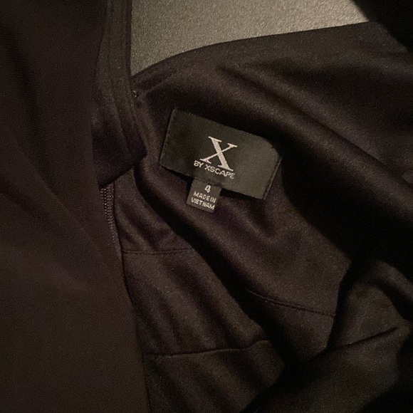 Black and Red Cocktail Dress Size 4 - Picture 5 of 5